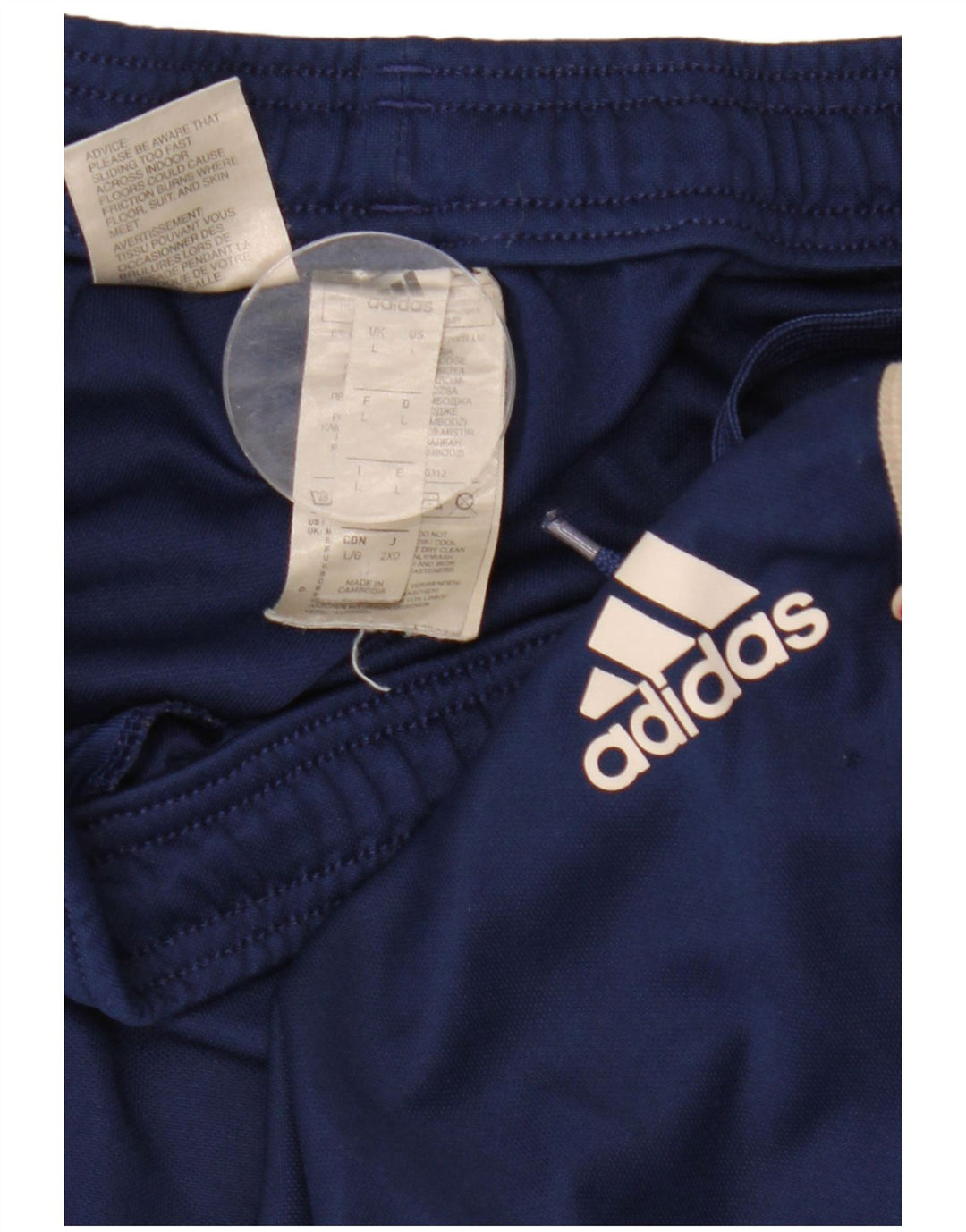 Adidas Herren-Trainingshose, groß, marineblau, Polyester