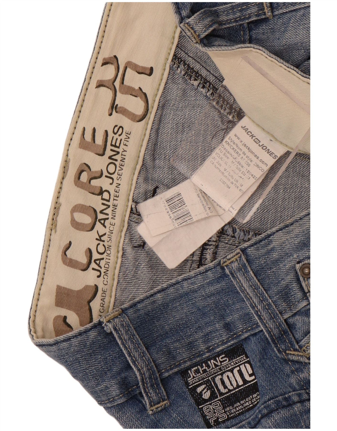 Jack & Jones Herren-Jeansshorts, mittelgroß, W32, blaue Baumwolle