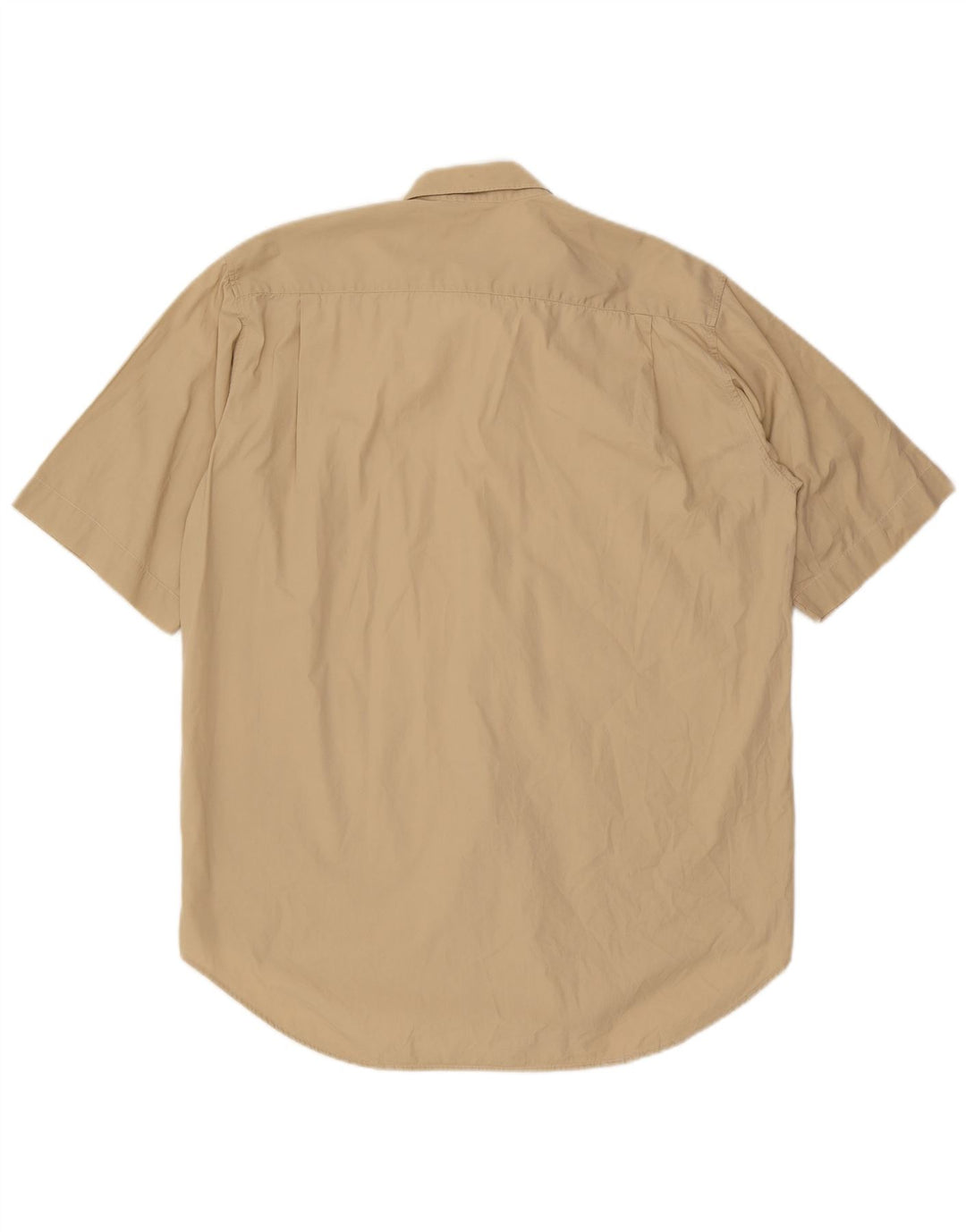Benetton Herren Kurzarmhemd Large Beige