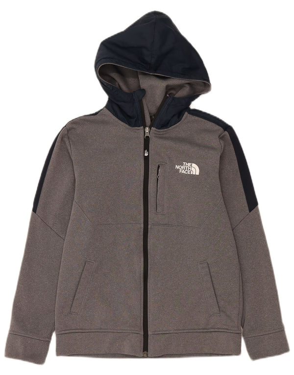 The North Face Jungen-Kapuzenpullover mit Reißverschluss, 11–12 Jahre, Größe L, Grau, Farbblock