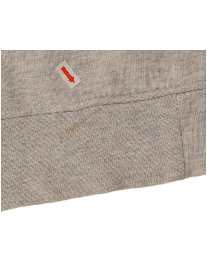 Ellesse Herren-Kapuzenpullover mit Reißverschluss, groß, Grau, Farbblock