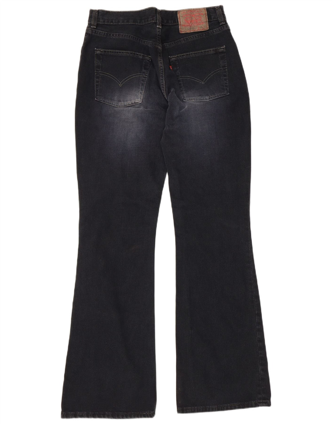 LEVI'S Damen 525 Bootcut Jeans W30 L34 Schwarze Baumwolle