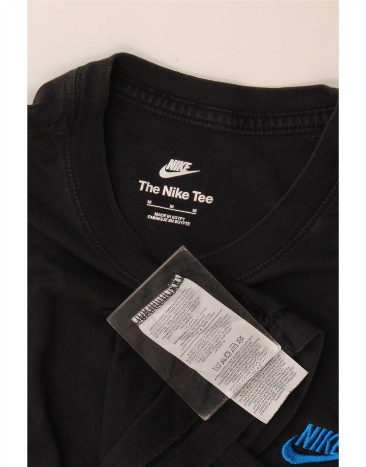 Nike Herren T-Shirt Top Medium Schwarz Baumwolle