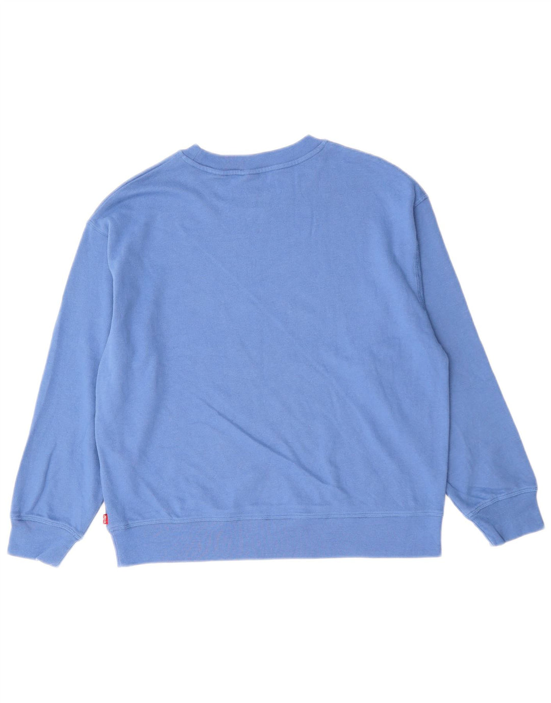Levi's Damen Grafik-Sweatshirt-Pullover UK 16 Large Blaue Baumwolle