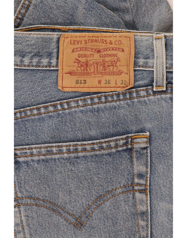 Levi's Herren 513 Slim Straight Jeans W36 L32 Blau