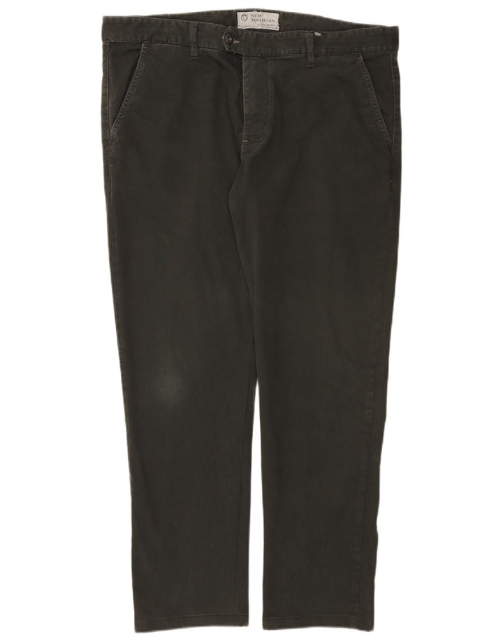 MURPHY & NYE Gerade Chino-Hose für Herren, W38, L30, grüne Baumwolle