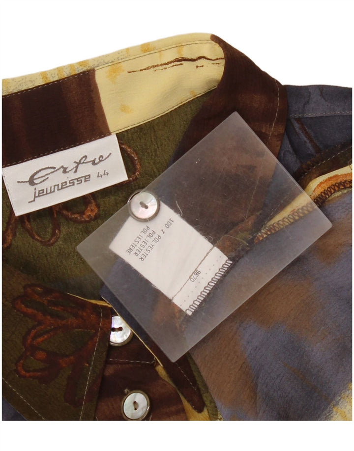 Erto Damen Hemdbluse EU 44 XL Mehrfarbiges Patchwork-Polyester