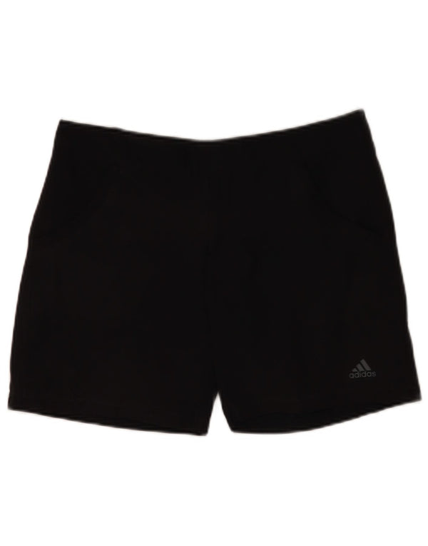 Adidas Damen Climalite Sport Shorts UK 12 Medium Schwarz Polyester