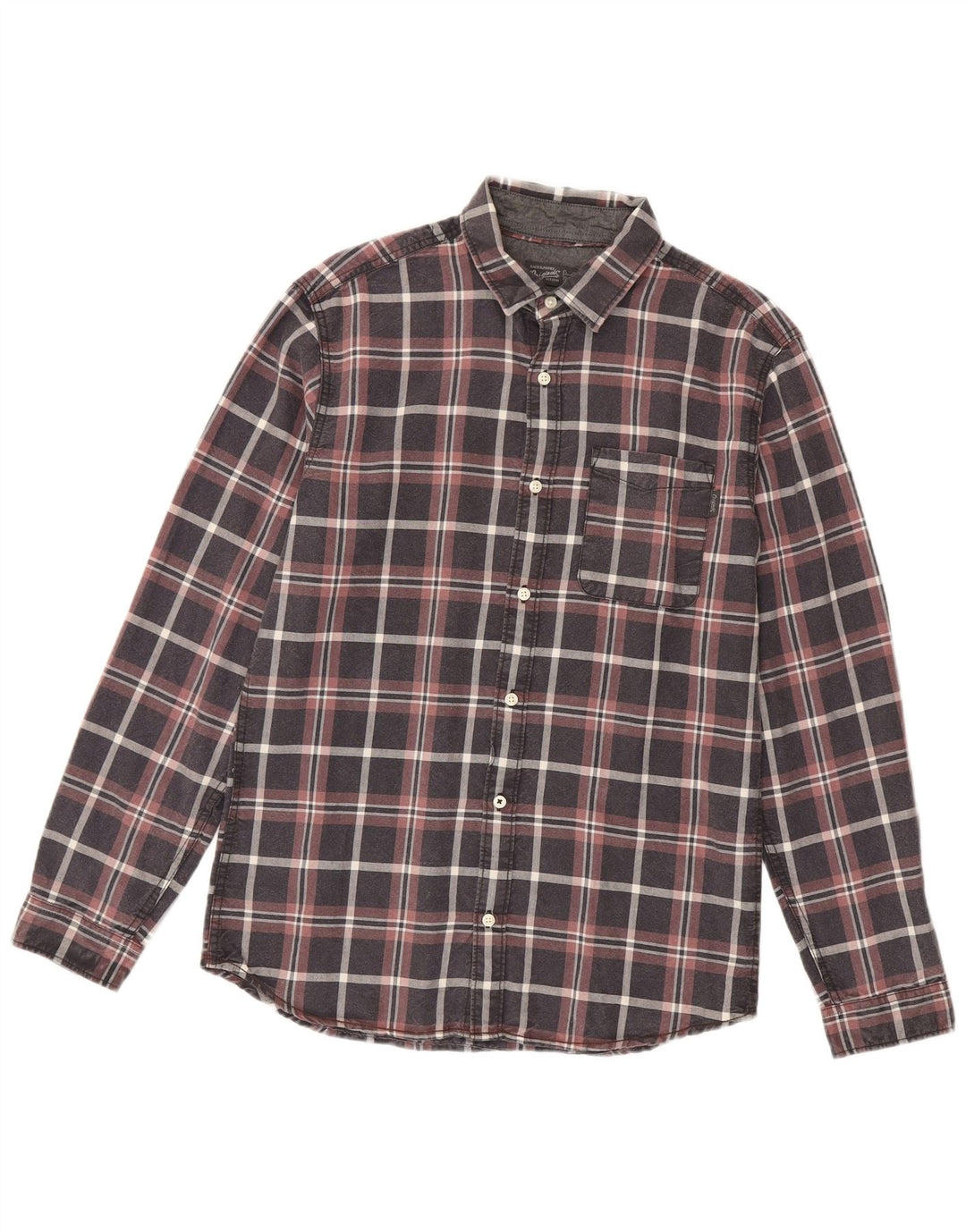 Jack & Jones Herren-Hemd, mittelgroß, mehrfarbig, kariert, Baumwolle