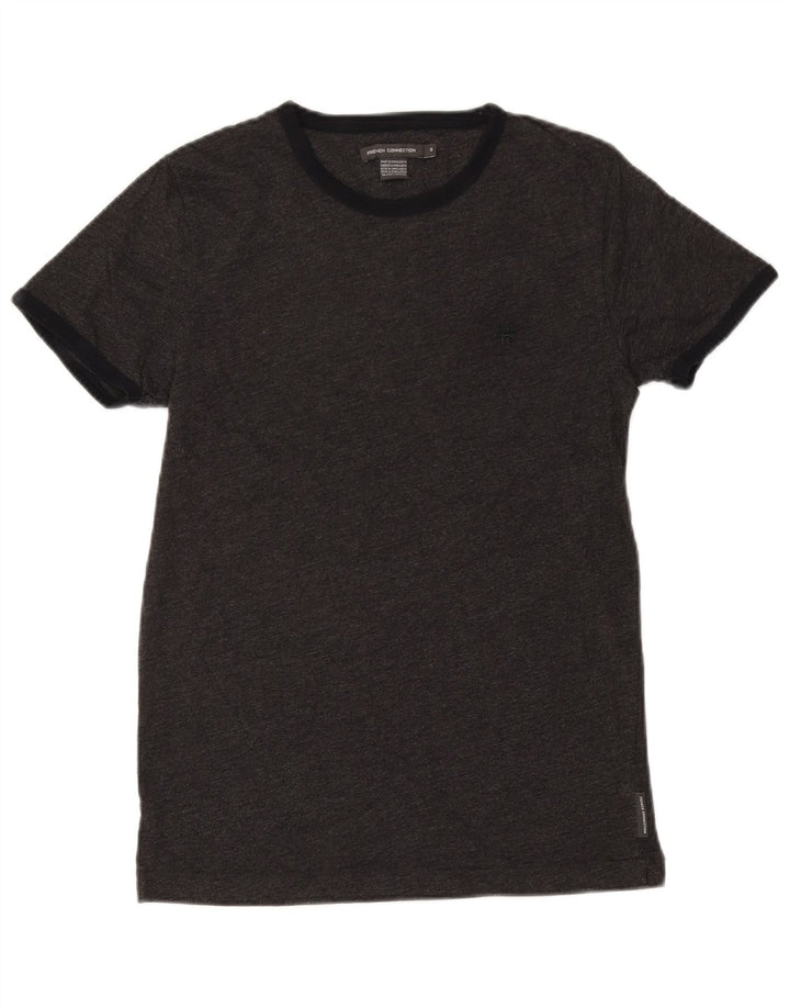 French Connection Herren-T-Shirt aus Baumwolle, Größe S, Grau