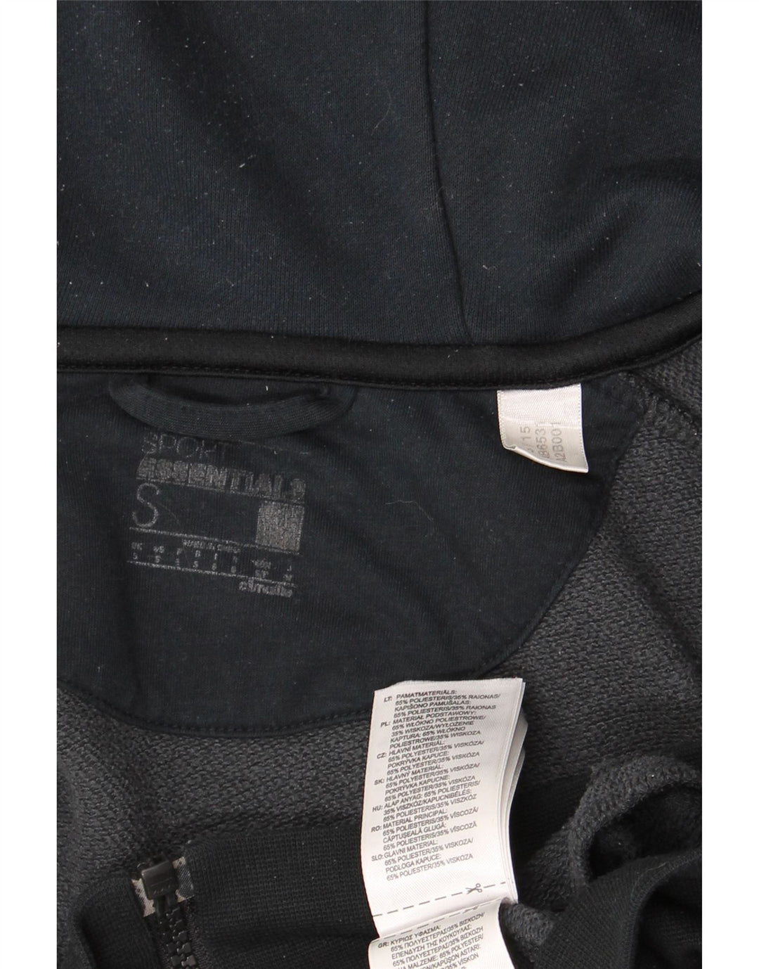 ADIDAS Herren Climalite Zip Hoodie Pullover Small Grau Colourblock Baumwolle