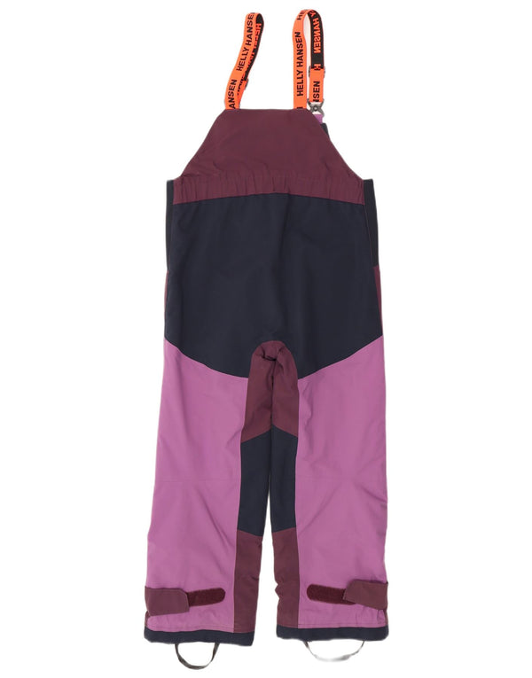 Helly Hansen Mädchen-Skihose, 8–9 Jahre, lila, Colourblock-Polyester