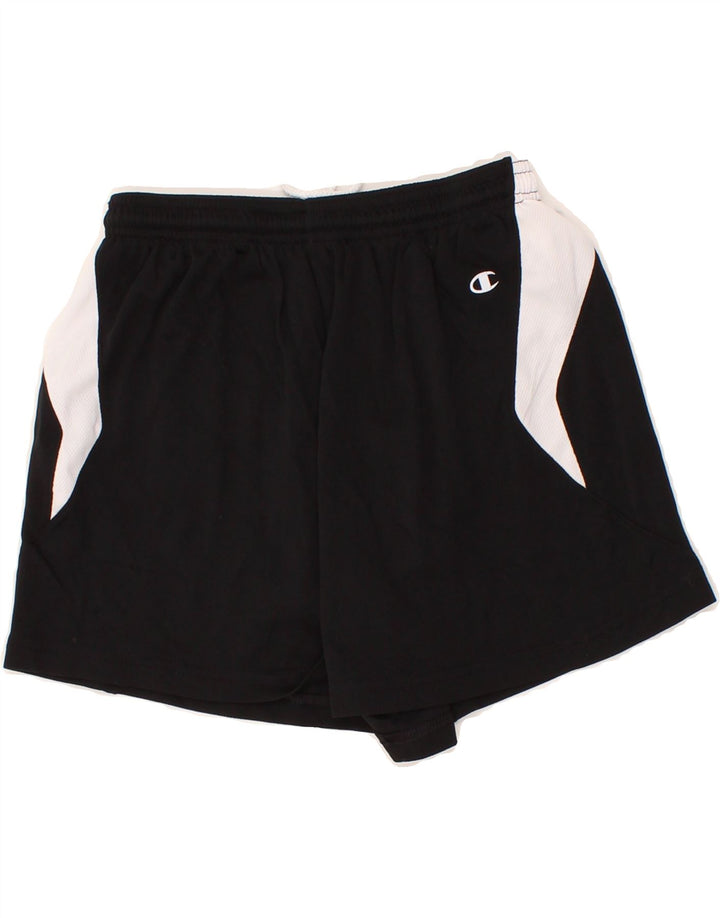 CHAMPION Boys Sport Shorts 9-10 Years Medium  Black Colourblock Vintage Champion and Second-Hand Champion from Messina Hembry 