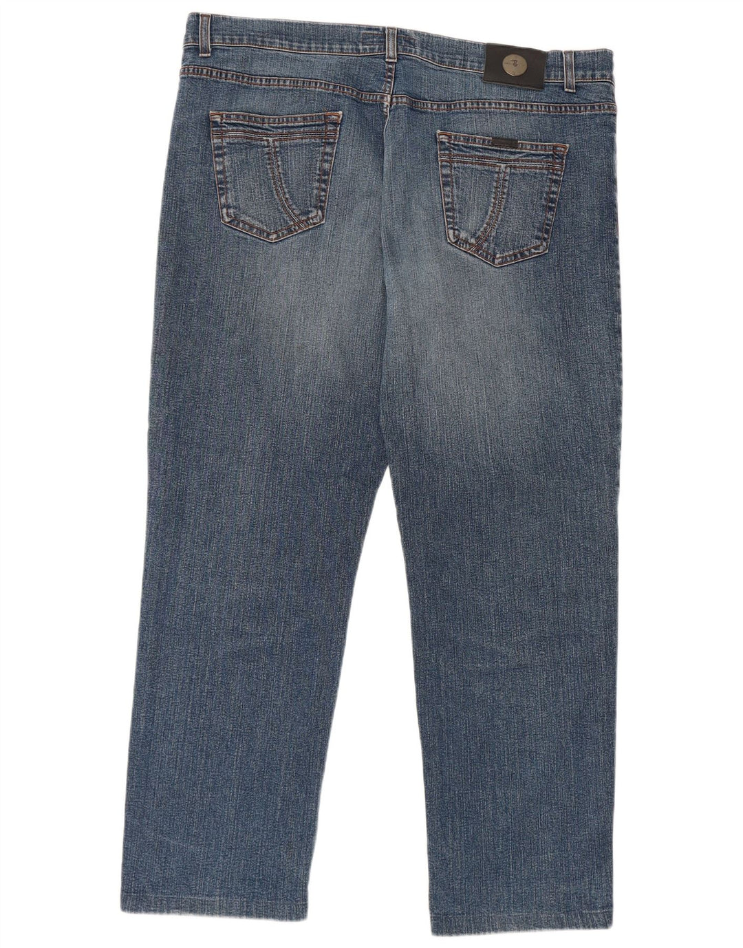 Trussardi Herren Straight Jeans W44 L30 Blaue Baumwolle