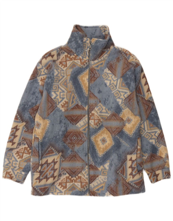 Alaskan Damen-Fleecejacke in Übergröße, Gr. 10, klein, mehrfarbig, geometrisch