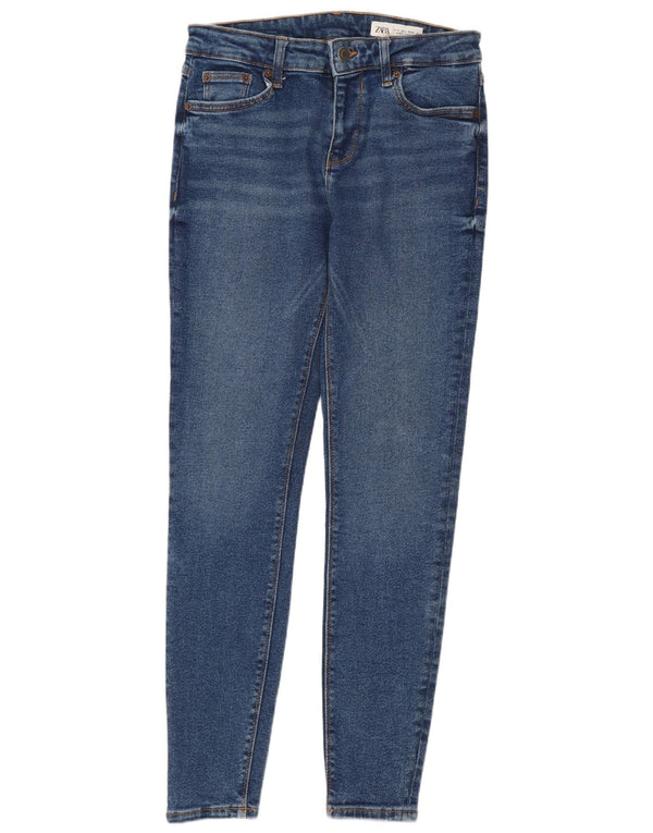 Zara Damen Skinny Jeans EU 38 Small W28 L28 Blau
