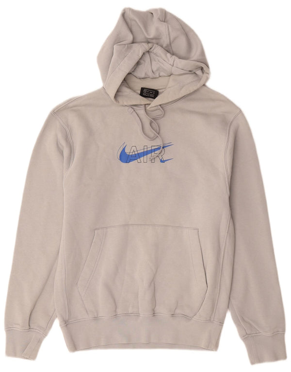Nike Herren Graphic Loose Fit Hoodie Pullover XS Grau Baumwolle