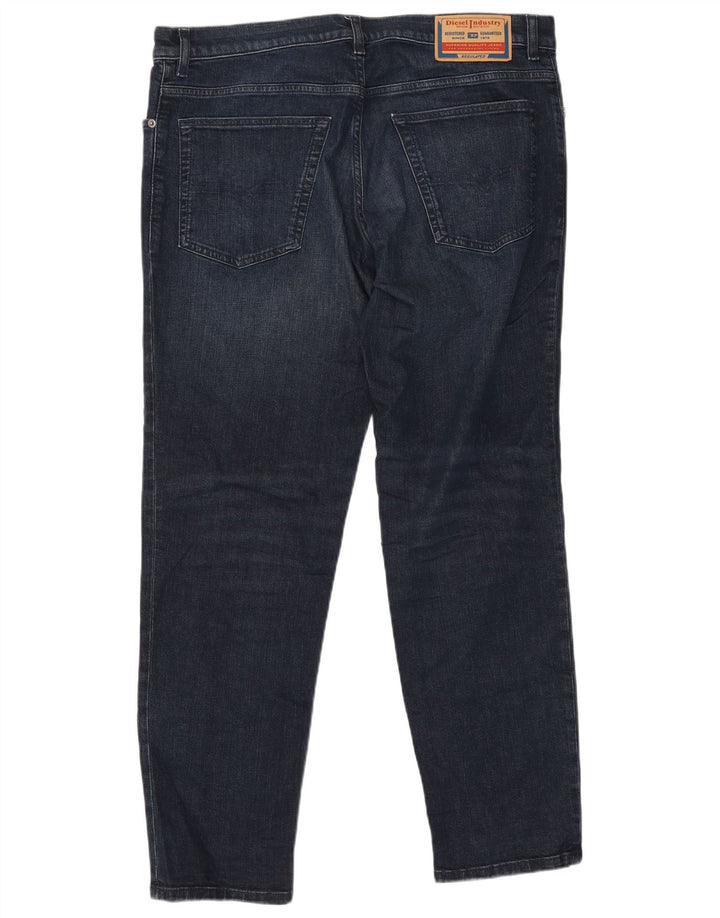 DIESEL Herren Slim Jeans W36 L32 Marineblaue Baumwolle
