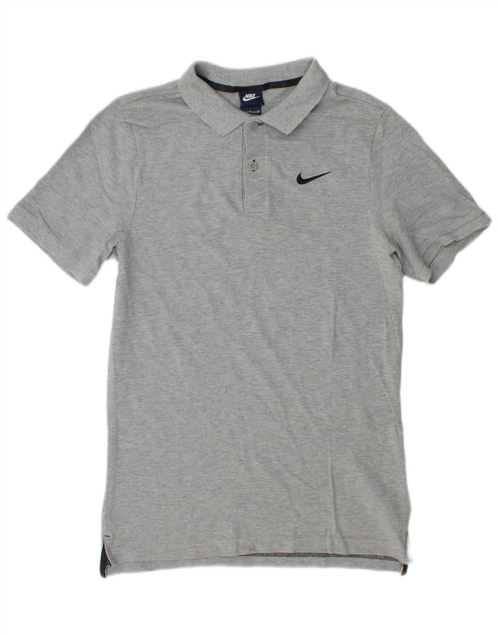 Nike Herren-Poloshirt, klein, graue Baumwolle