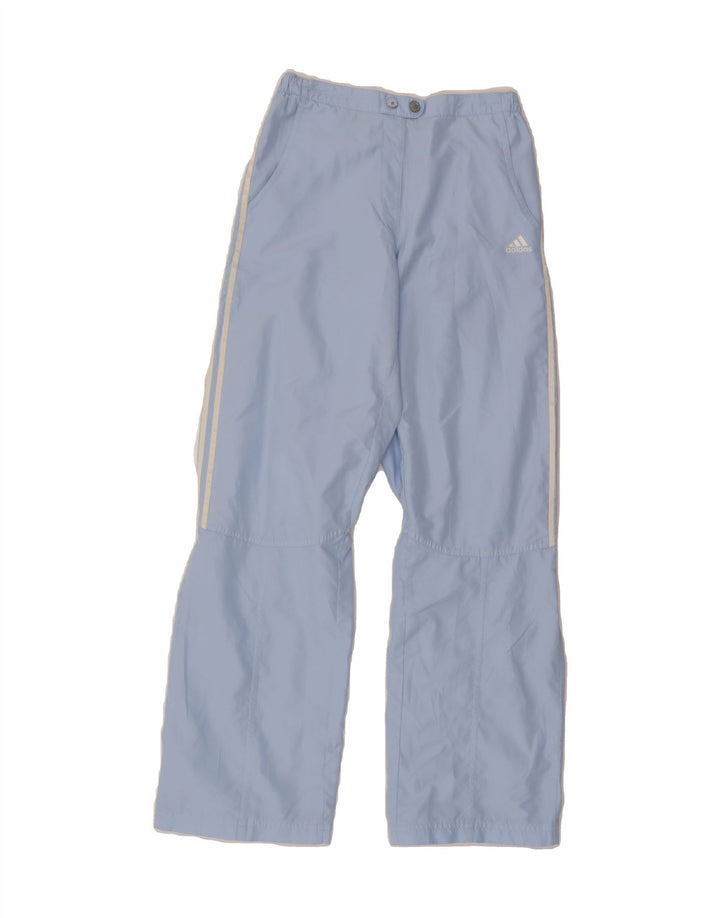 ADIDAS Girls Tracksuit Trousers 12-13 Years  Blue Polyester Vintage Adidas and Second-Hand Adidas from Messina Hembry 