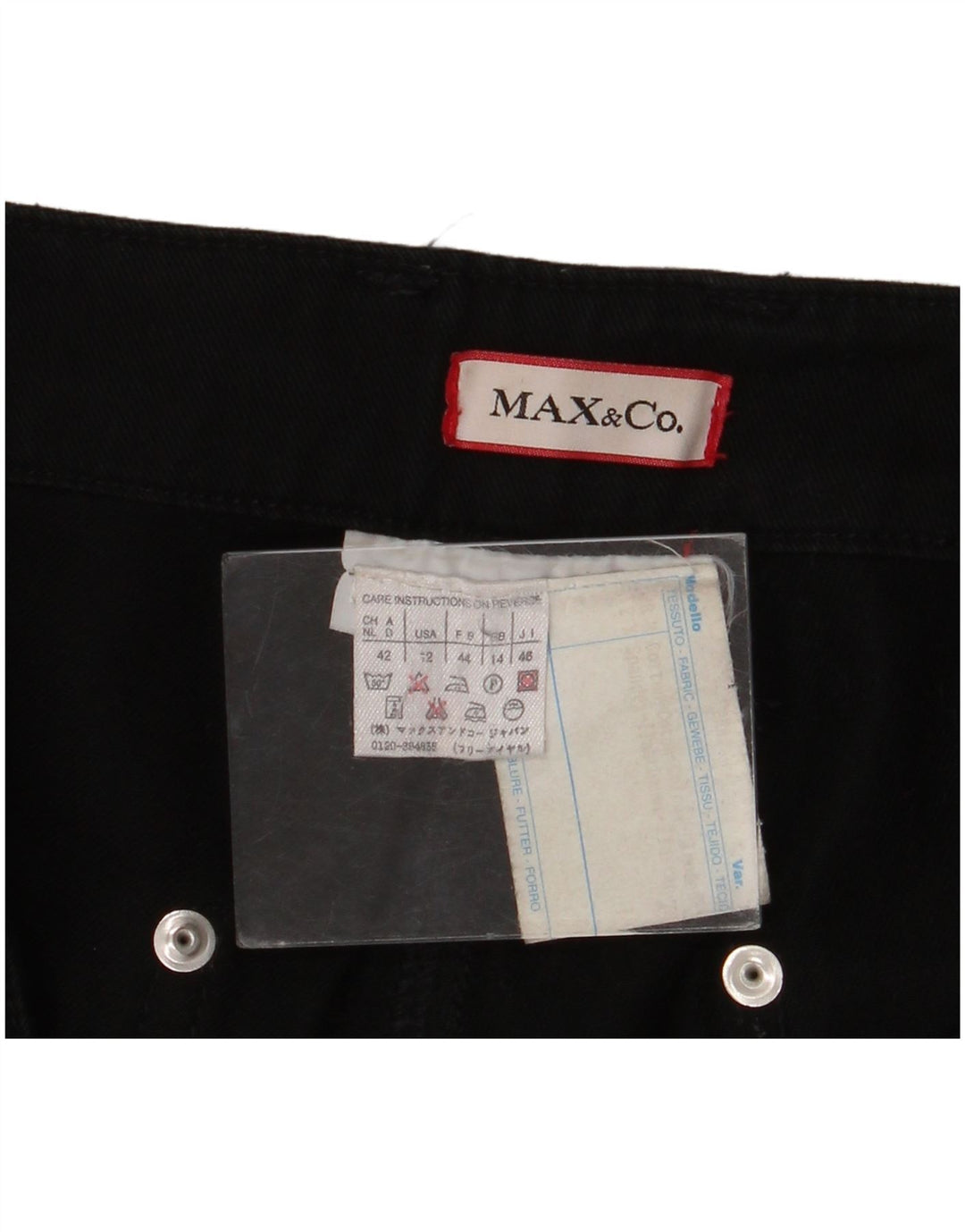 Max & Co. Damen Bermudashorts UK 14 Large W36 Schwarz