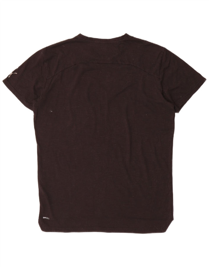 Puma Damen Grafik T-Shirt Top UK 16 Large Schwarz