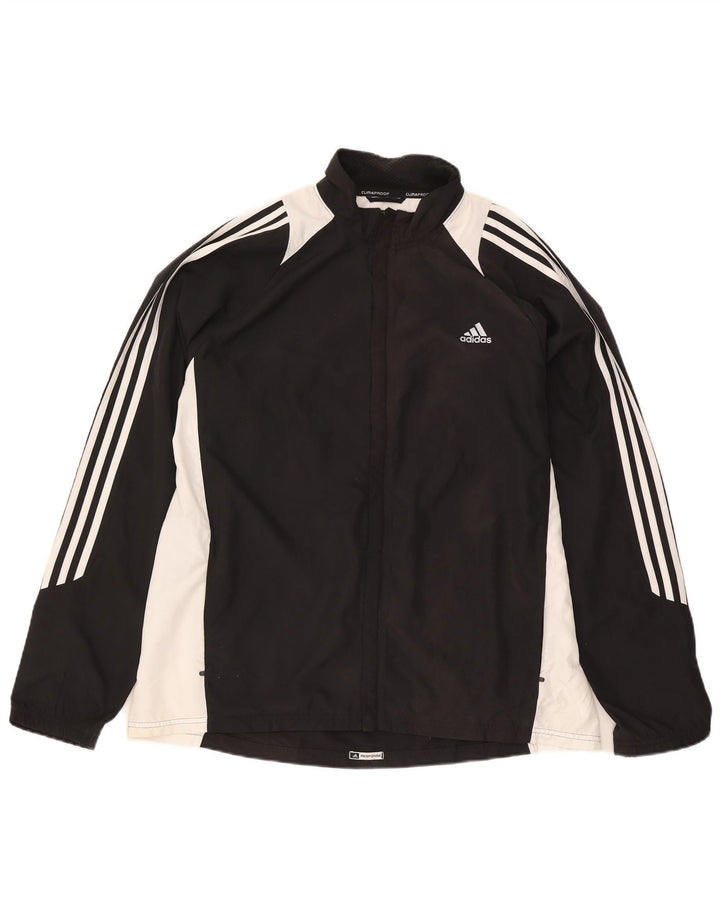 Adidas Herren Clima 365 Regenjacke UK 42 XL Schwarz Colourblock Polyester