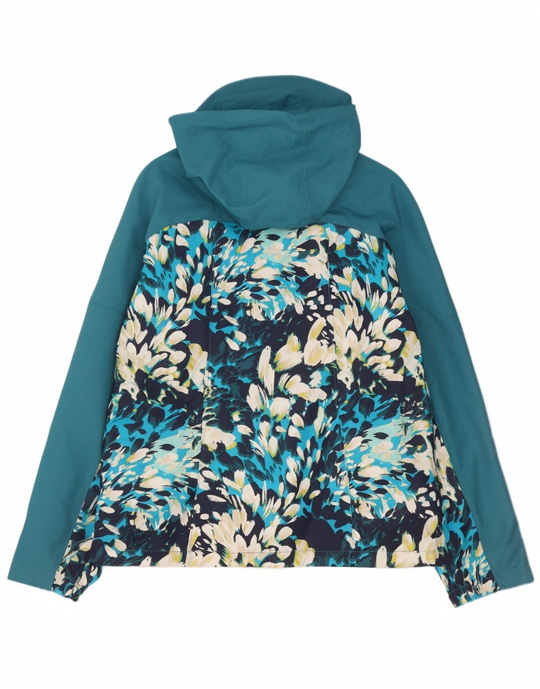 Columbia Damen-Windbreakerjacke mit Kapuze, UK 10, Größe S, blau, geblümt, Polyester