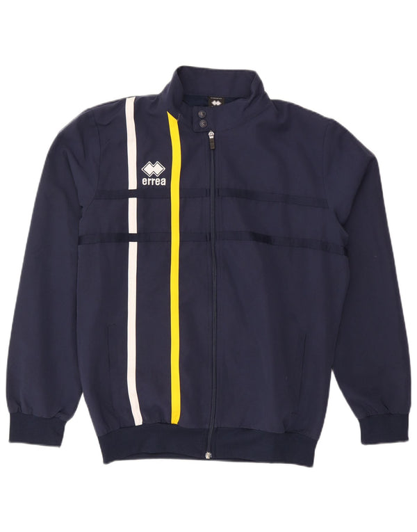 Errea Herren Bomberjacke UK 40 Large Marineblau gestreift Polyester