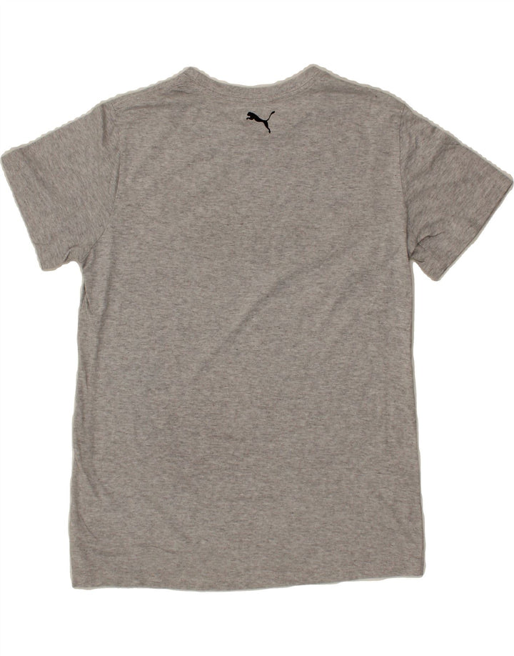 PUMA Boys Graphic T-Shirt Top 15-16 Years XL Grey Vintage Puma and Second-Hand Puma from Messina Hembry 