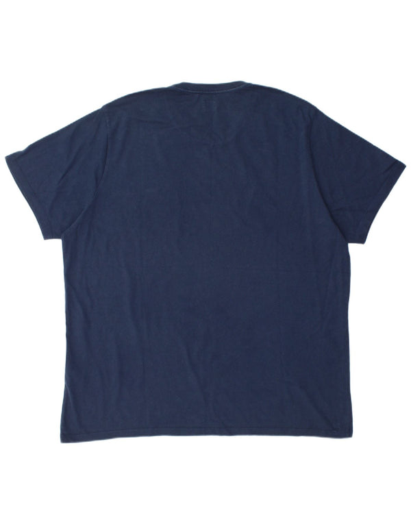 LEVI'S Herren T-Shirt Top 2XL Marineblau Baumwolle