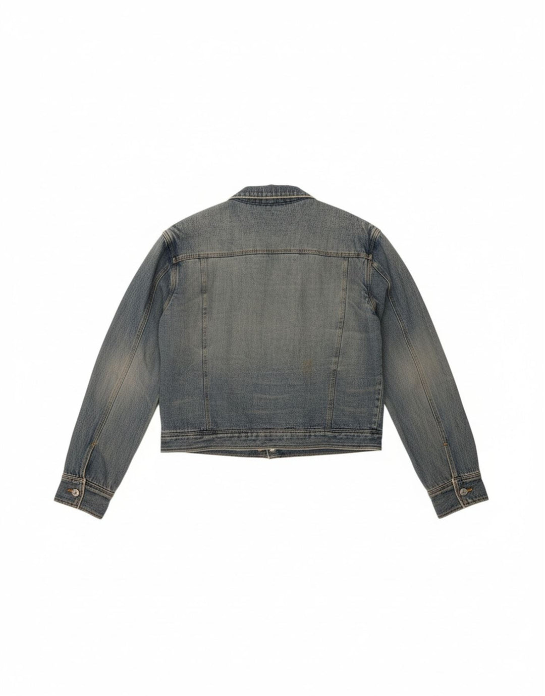 SASCH Mens Denim Sherpa Jacket UK 42 XL Blue Cotton Vintage Sasch and Second-Hand Sasch from Messina Hembry 