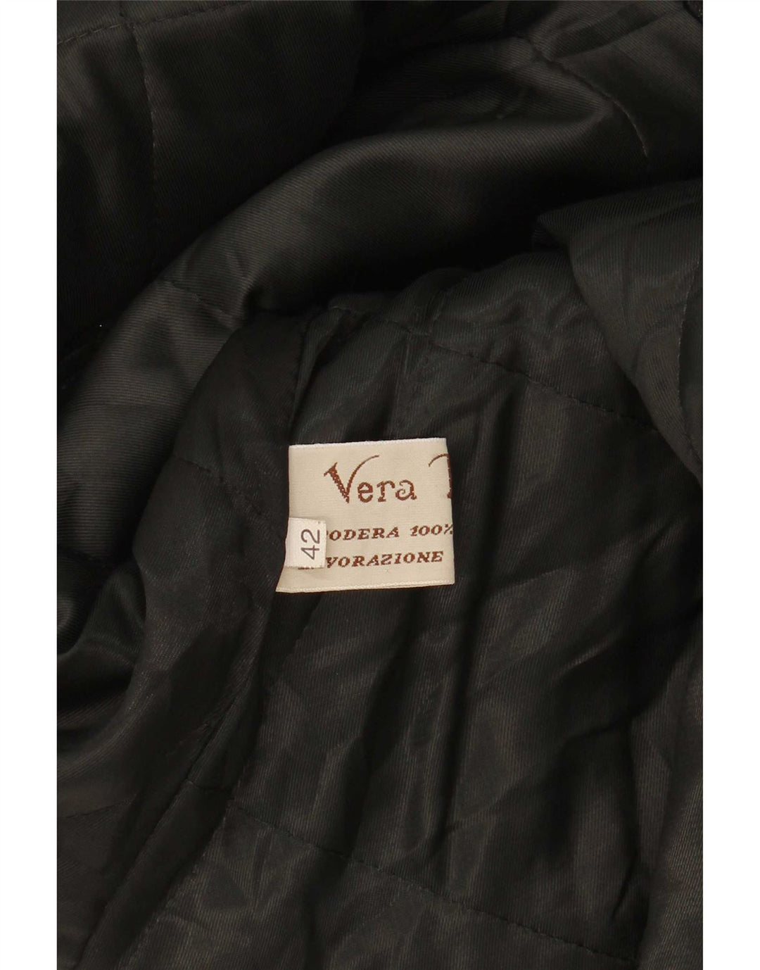 Vintage Damen Übergroßer Ledermantel IT 42 Mittelschwarz