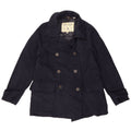 Jack Wills Damen Pea Coat UK 12 Medium Marineblaue Wolle