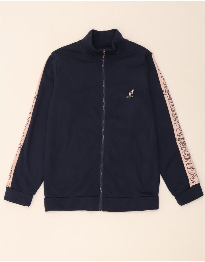 AUSTRALIAN L'ALPINA Damen-Trainingsanzug-Top-Jacke, UK 14, mittleres Marineblau