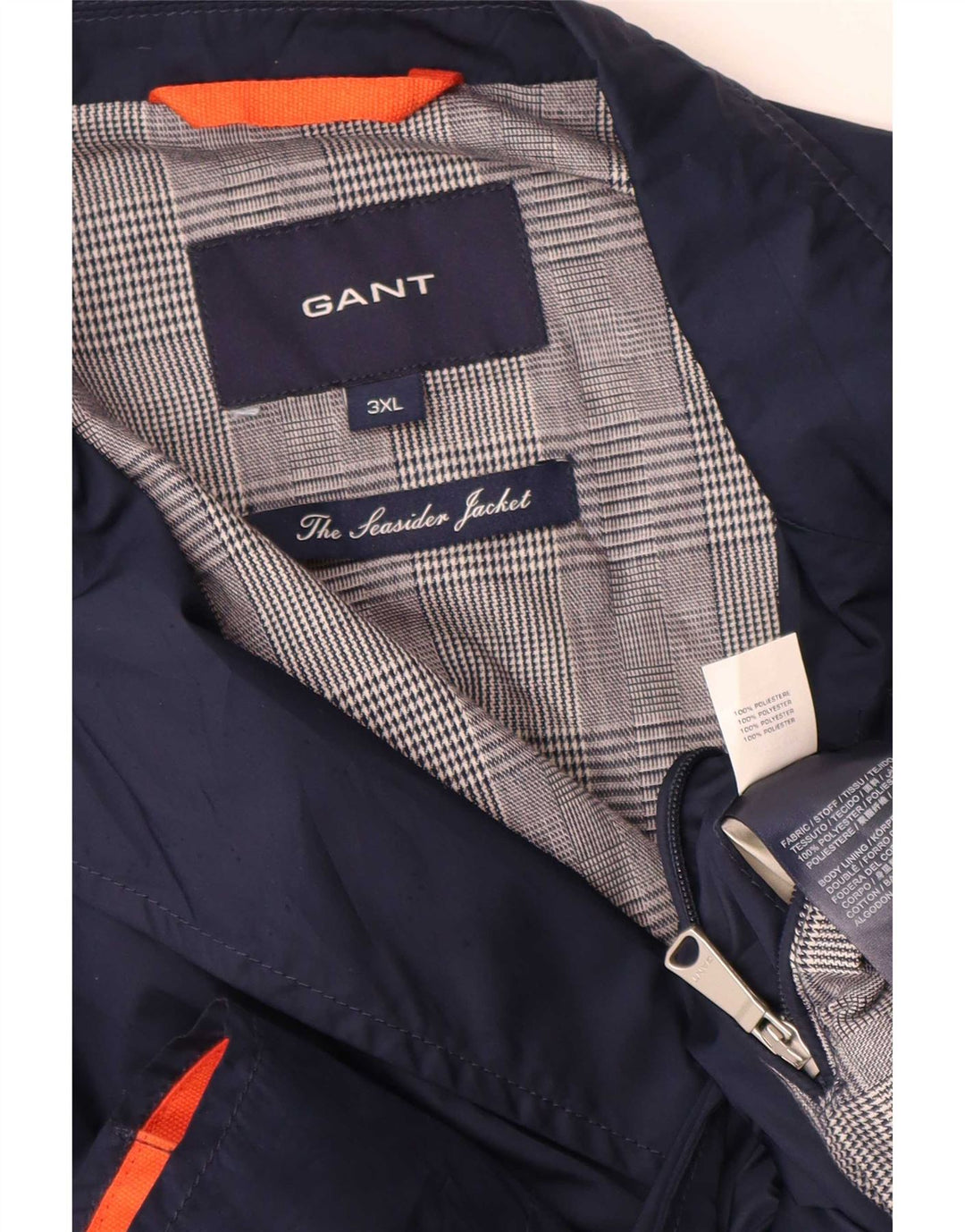 Gant Herren-Blazer mit 2 Knöpfen, UK 46 3XL, Marineblau, Polyester