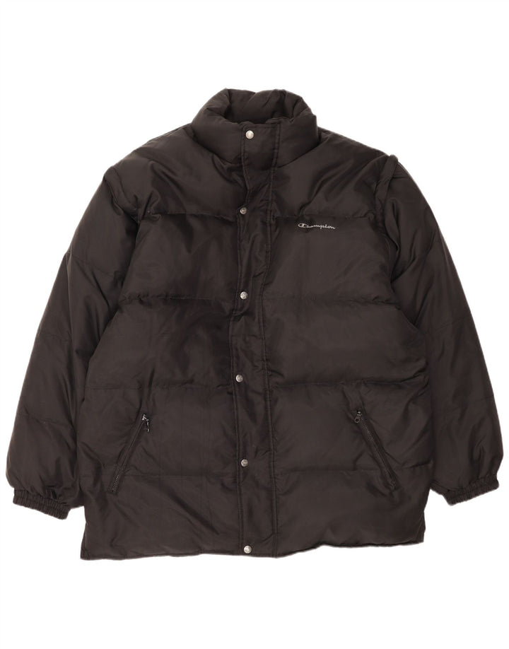 Champion Herren Wattierte Jacke UK 44 2XL Schwarz Polyamid