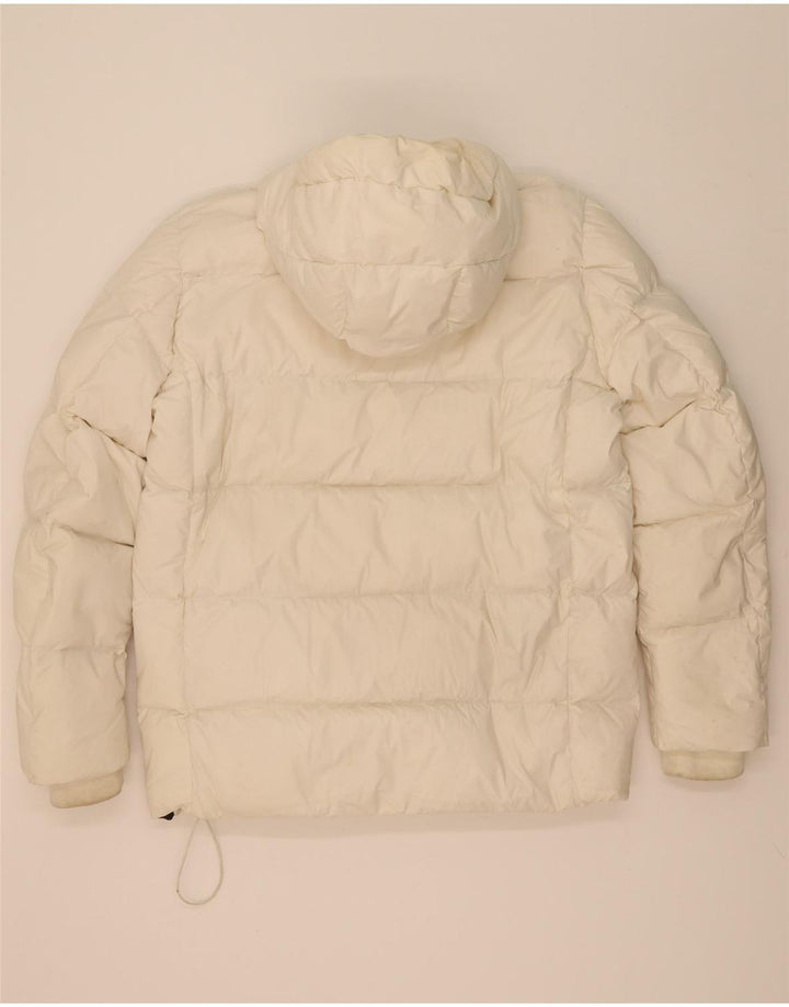 Woolrich Herren-Anorak mit Kapuze, gepolstert, Größe 40, Weiß