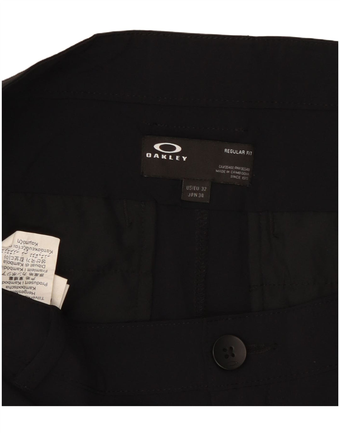 Oakley Herren Chinoshorts W32 Large Schwarz Polyester