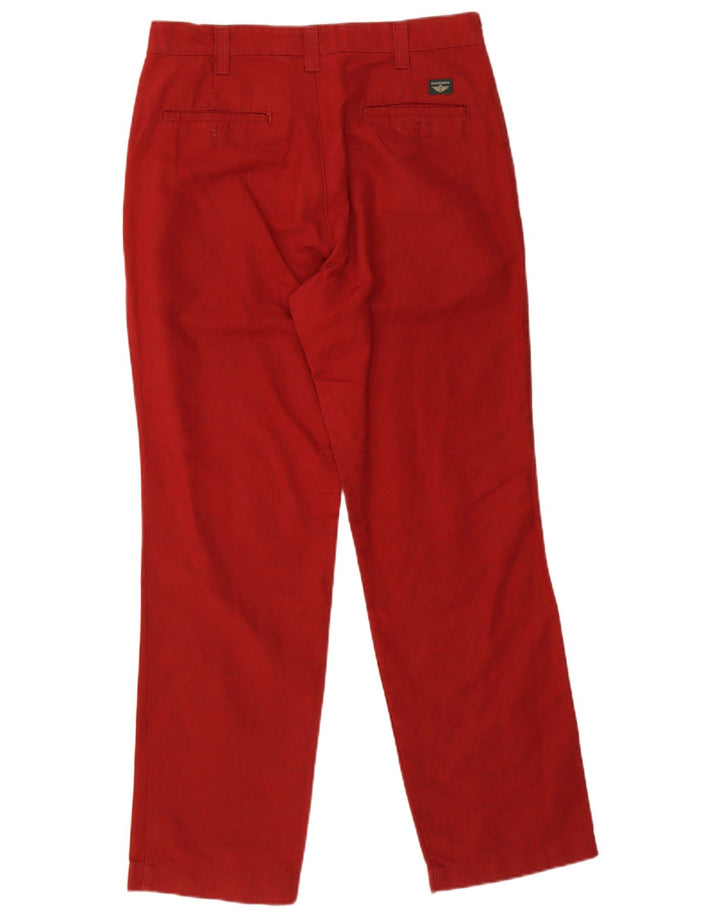 Dockers Herren Khakis Straight Chino Hose W33 L32 Rot