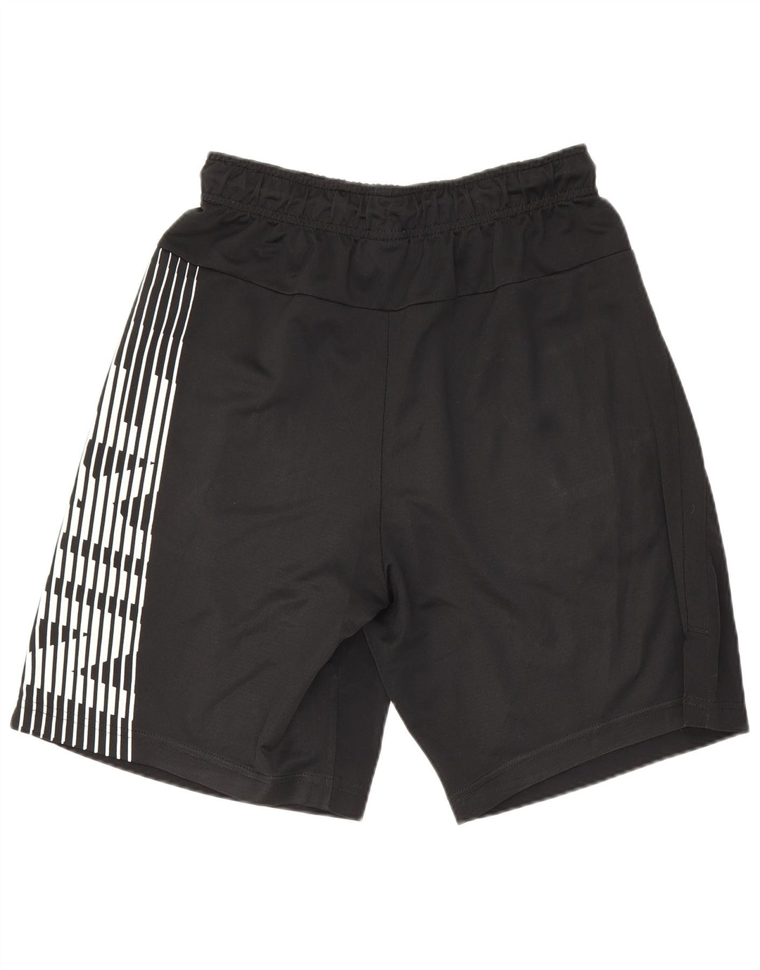Nike Herren Dri Fit Grafik-Sportshorts, klein, schwarzes Nadelstreifen-Polyester