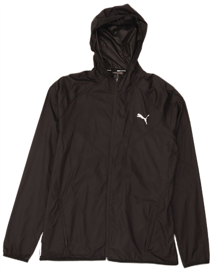 Puma Herren-Trainingsanzug mit Kapuze, mittelgroß, Nylon, Schwarz