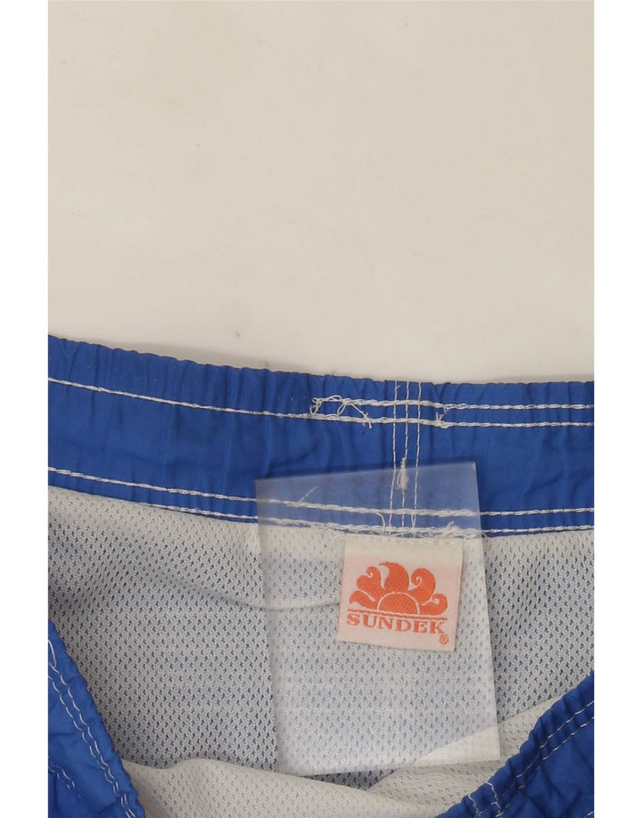 Sundek Herren-Badeshorts, groß, blau, Farbblock