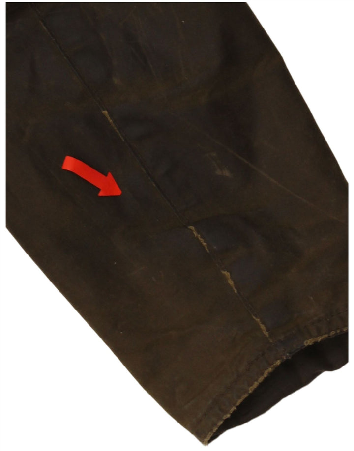 Barbour Damen-Jacke aus gewachster Baumwolle mit Kapuze, UK 12, mittlere Khaki-Baumwolle