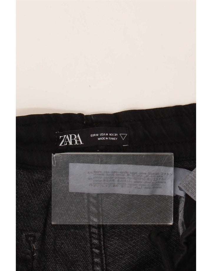 Zara Herren-Trainingshose, Jogginghose, mittelschwarz, Baumwolle