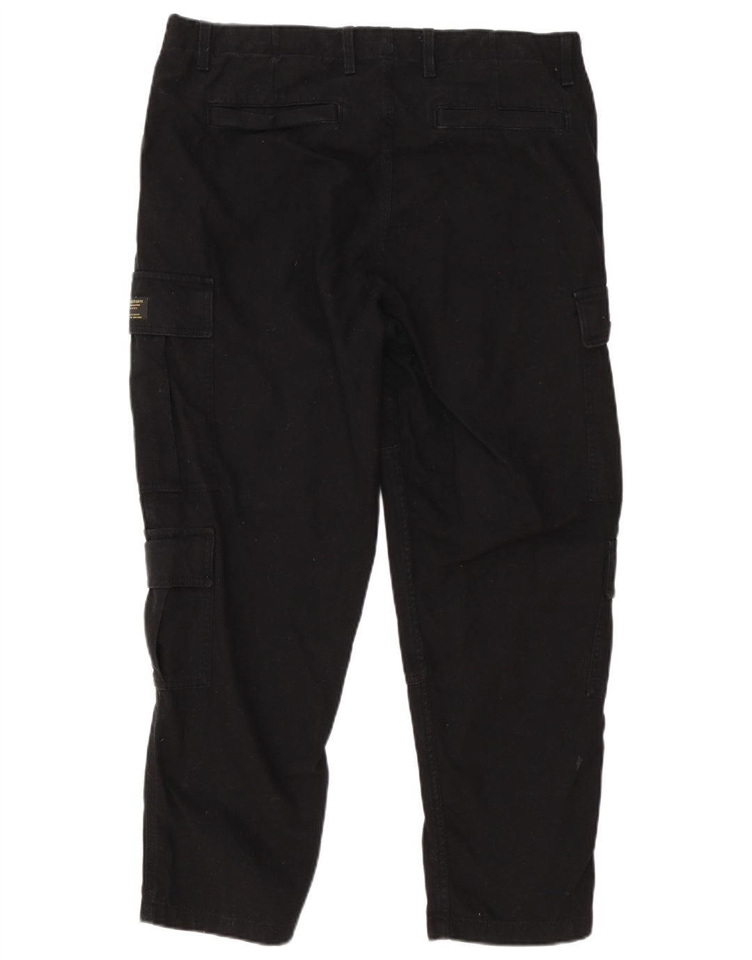 Gerade Cargohose für Herren von Zara, EU 44, Größe L, W34, L27, Schwarz