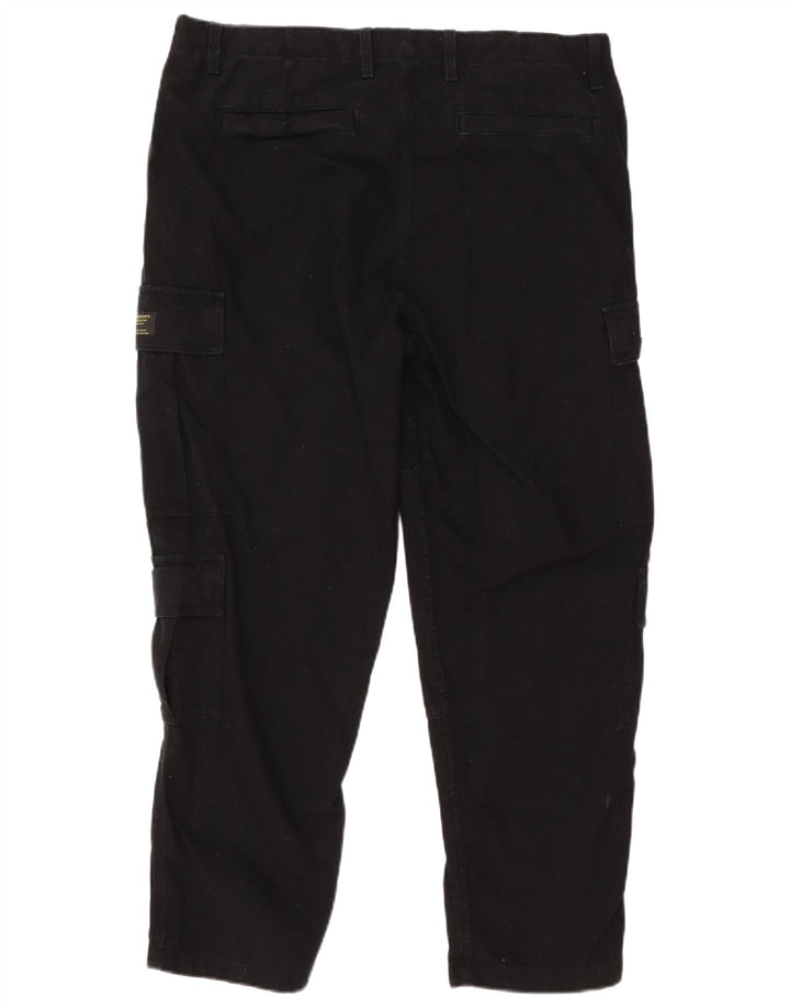 Gerade Cargohose für Herren von Zara, EU 44, Größe L, W34, L27, Schwarz