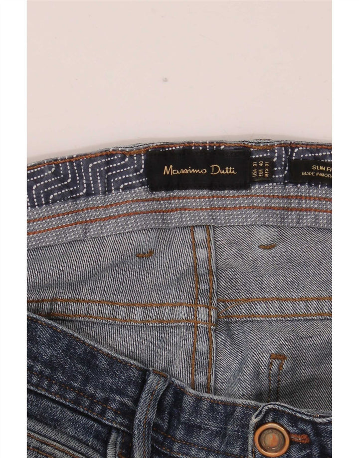 Massimo Dutti Herren Slim Jeans EU 40 Mittel W32 L34 Blau
