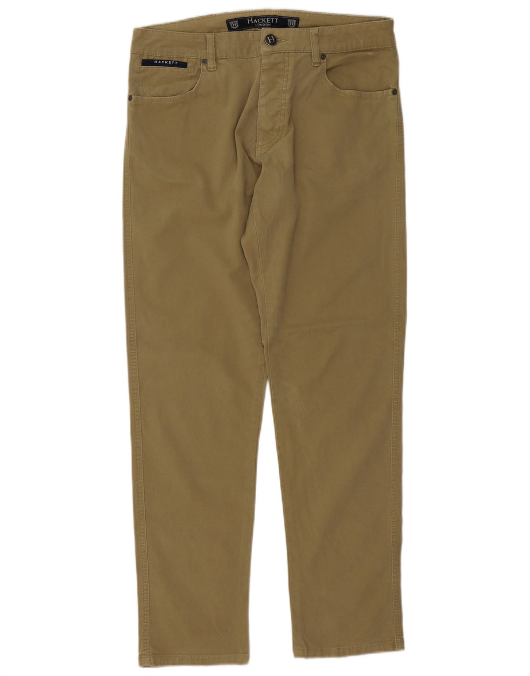 Hackett Herren Slim Freizeithose W34 L32 Khaki Baumwolle