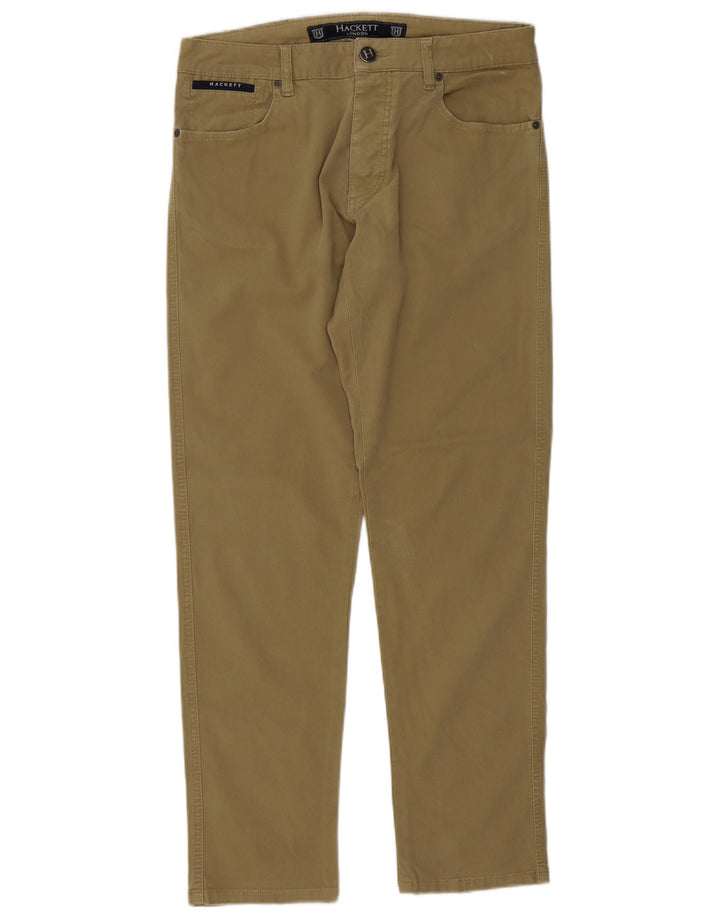 Hackett Herren Slim Freizeithose W34 L32 Khaki Baumwolle